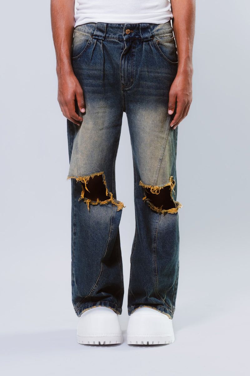【Anyone more】Nuhi Vintage Washing Back Pocket Denim Pants 107E2565-E576-45A7-B877-