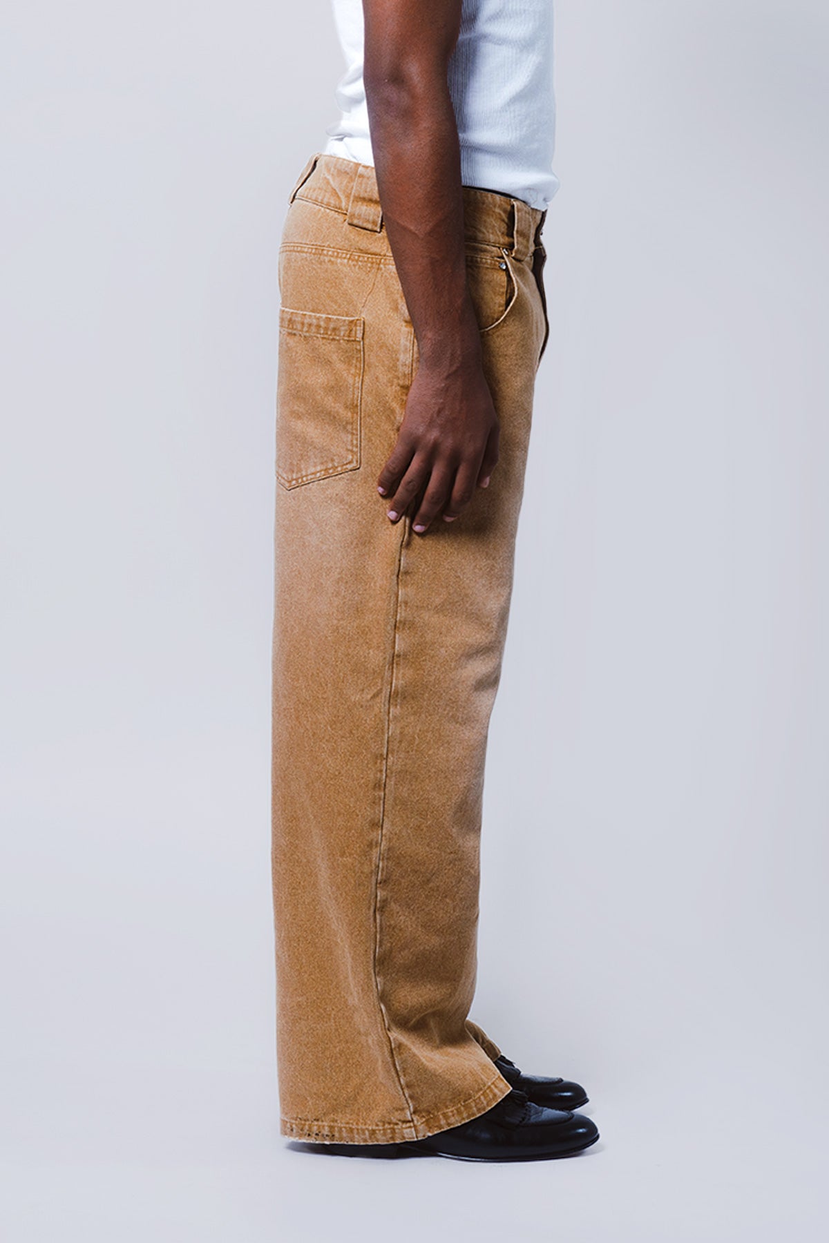 Khaki Denim Pants