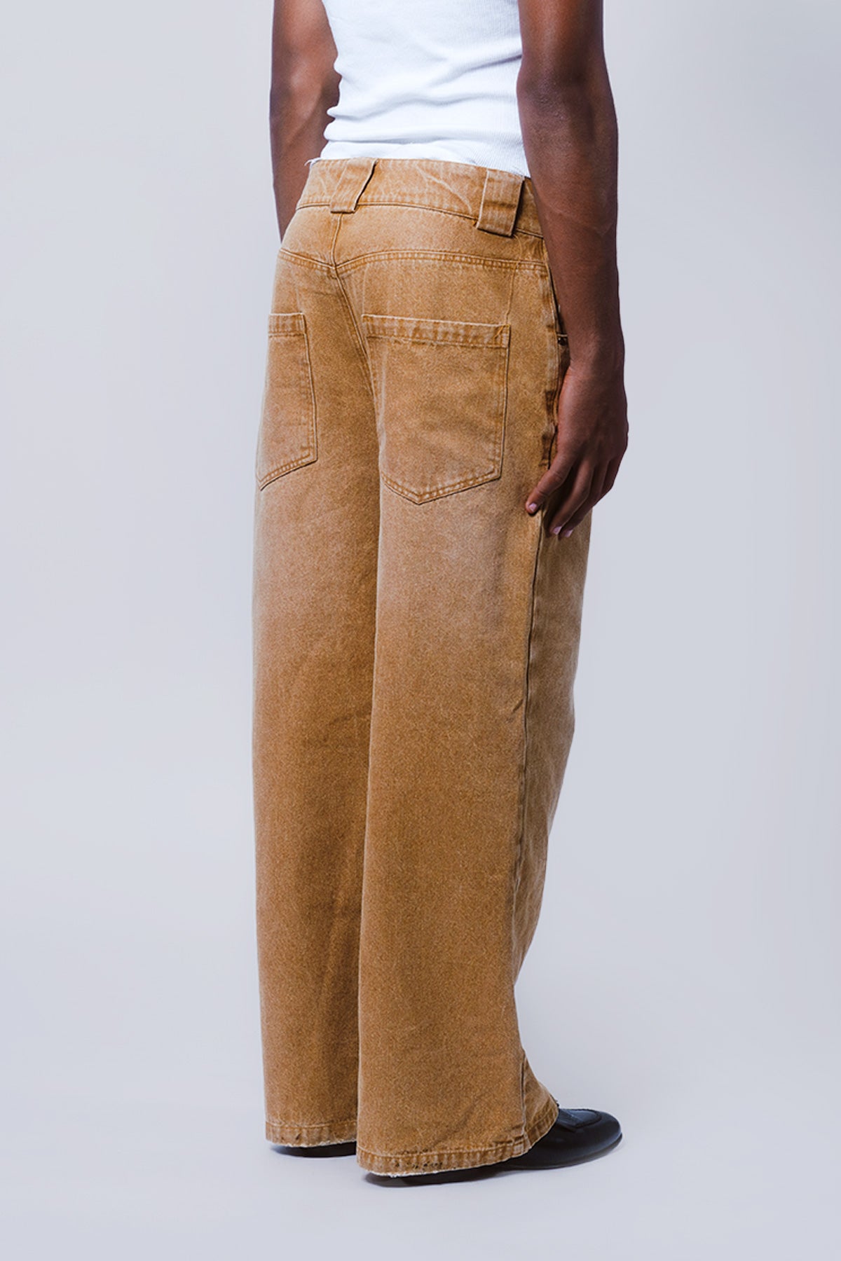 Khaki Denim Pants