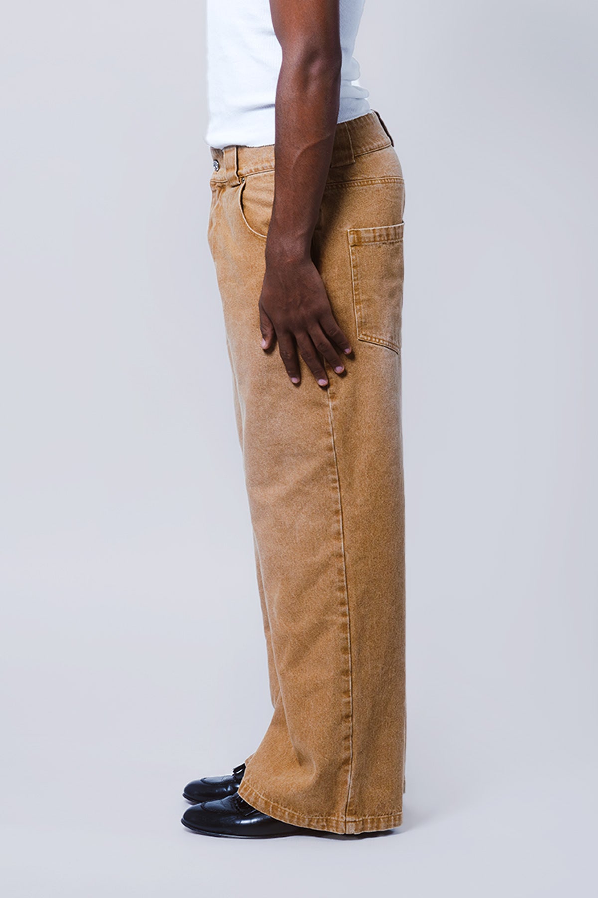 Khaki Denim Pants