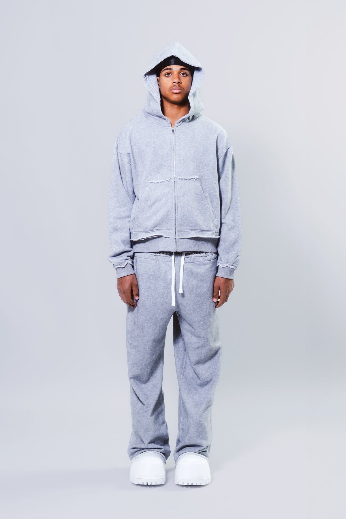 Blank Grey Zip Up – Neaux Doubt