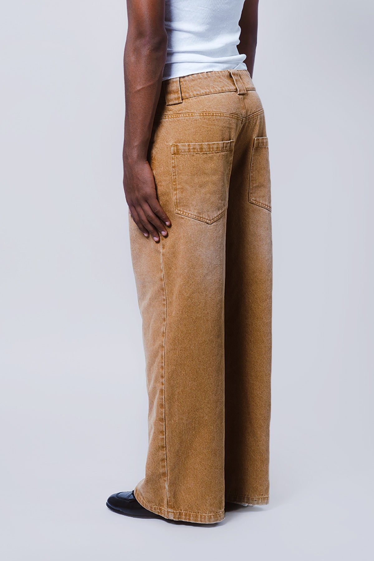 Khaki Denim Pants
