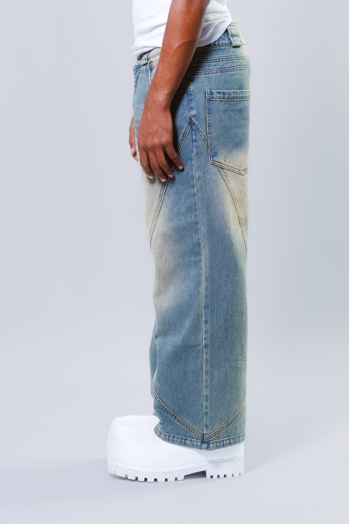 Sand Wash Denim Pants