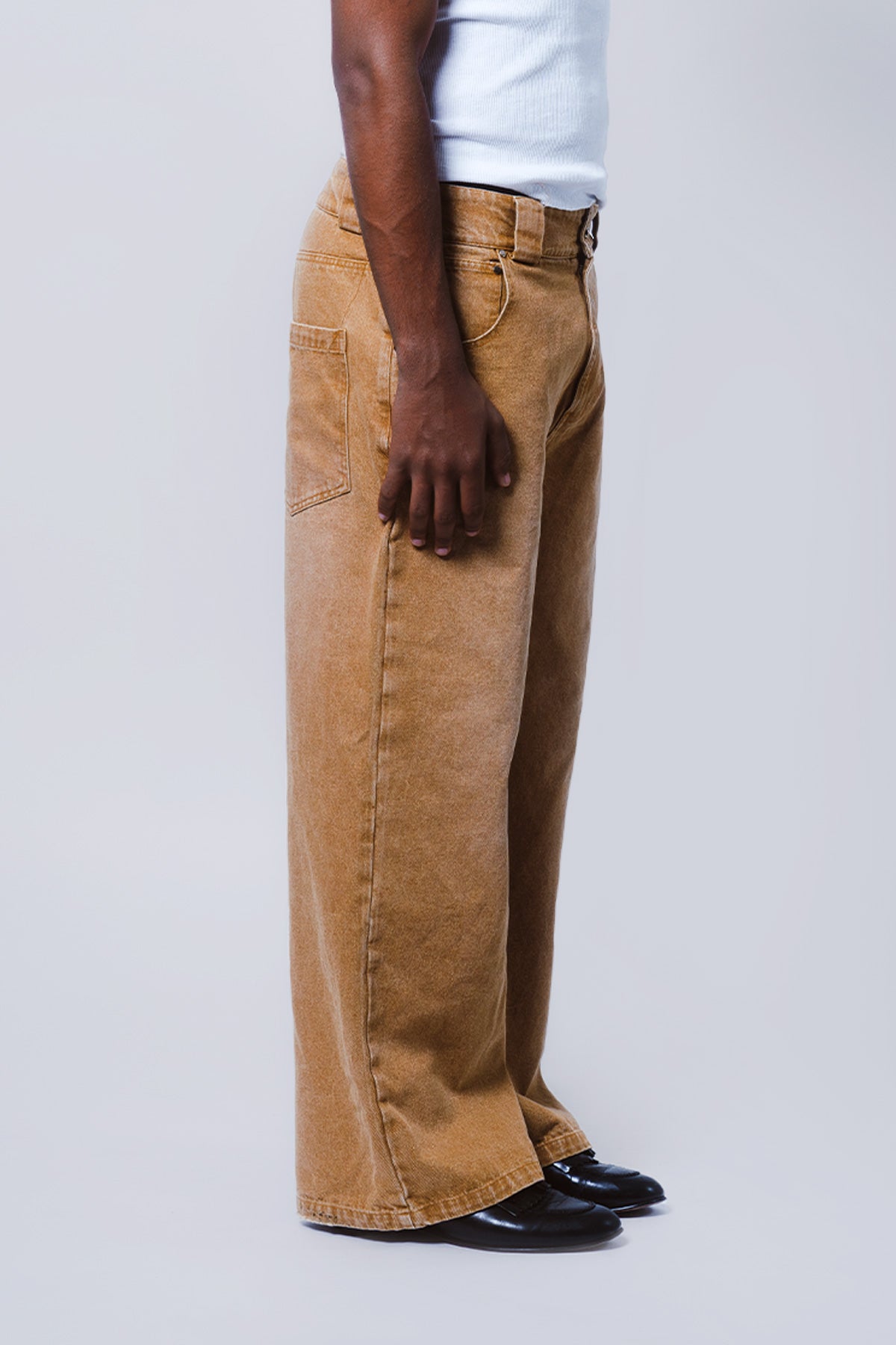 Khaki Denim Pants