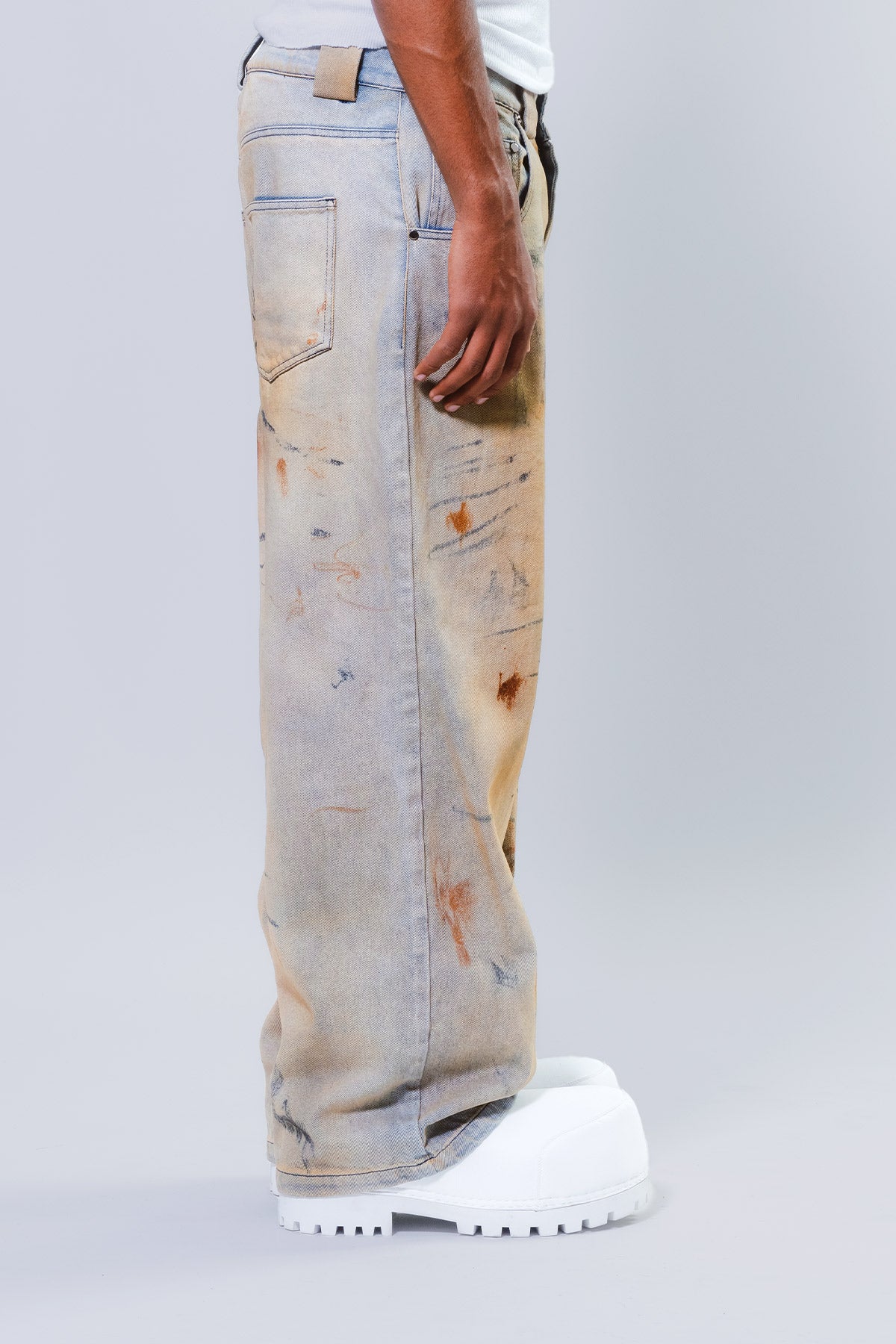 Mud Wash Denim Pants