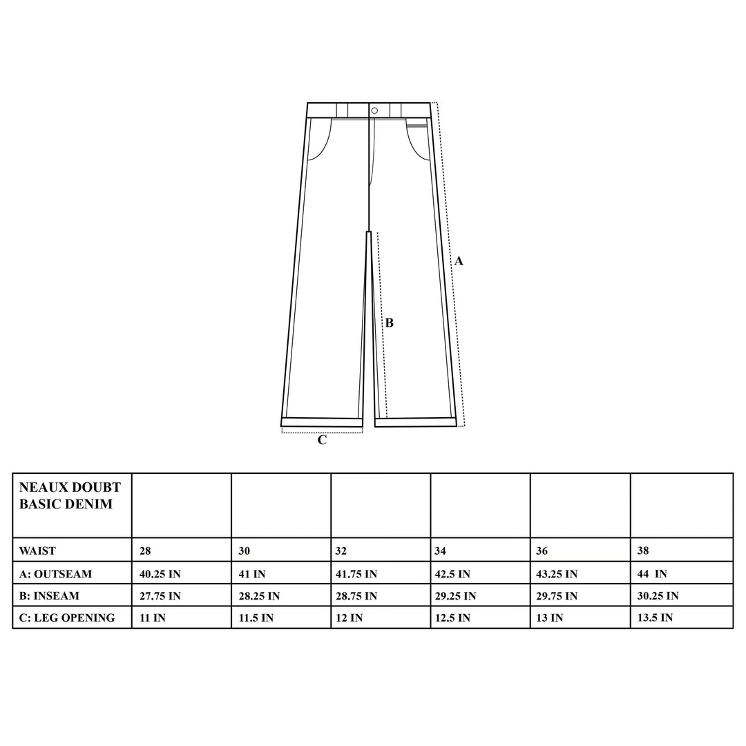 Raw Selvedge Japanese Denim Pants Black V1 – Neaux Doubt