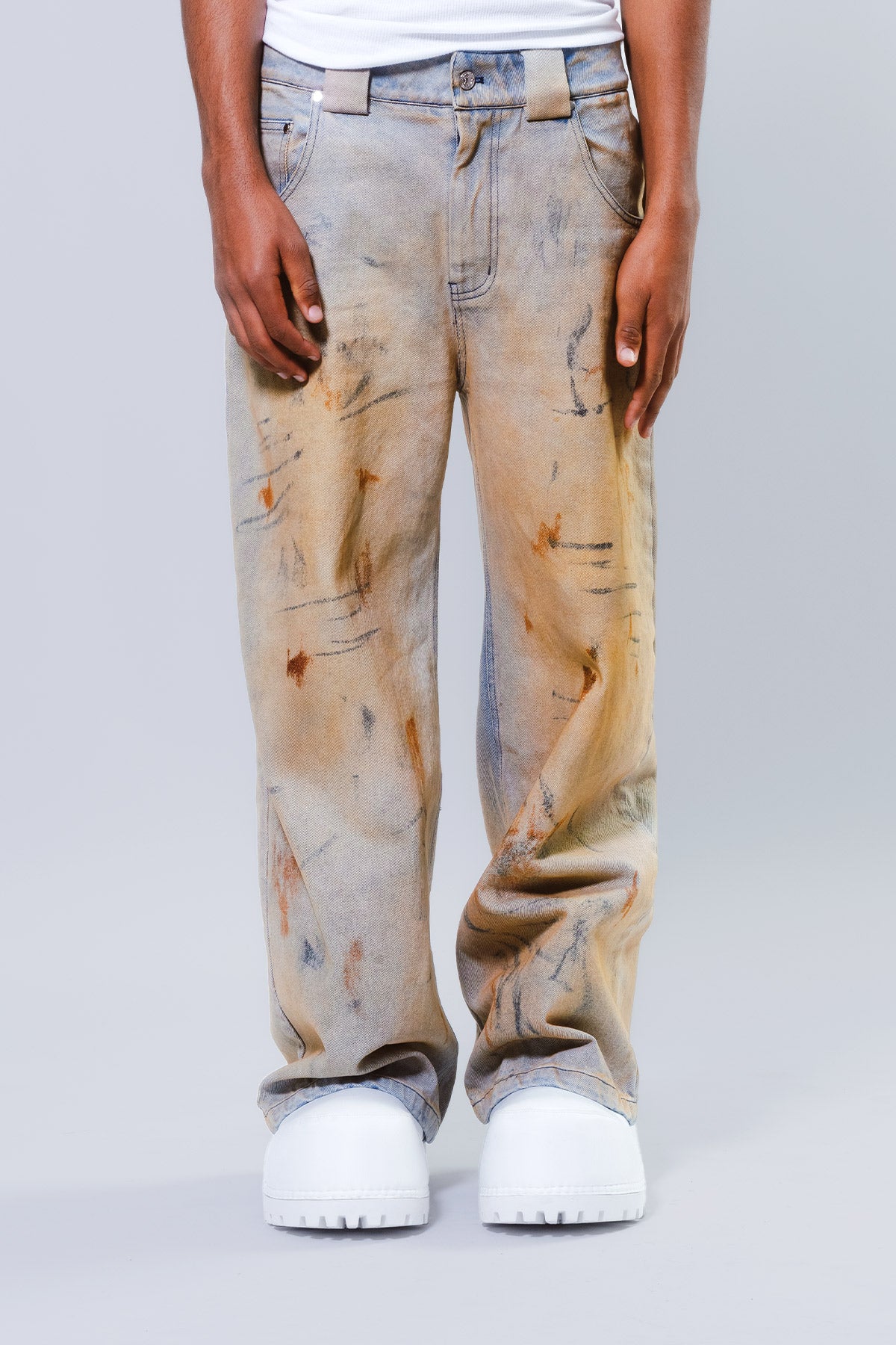 Mud Wash Denim Pants