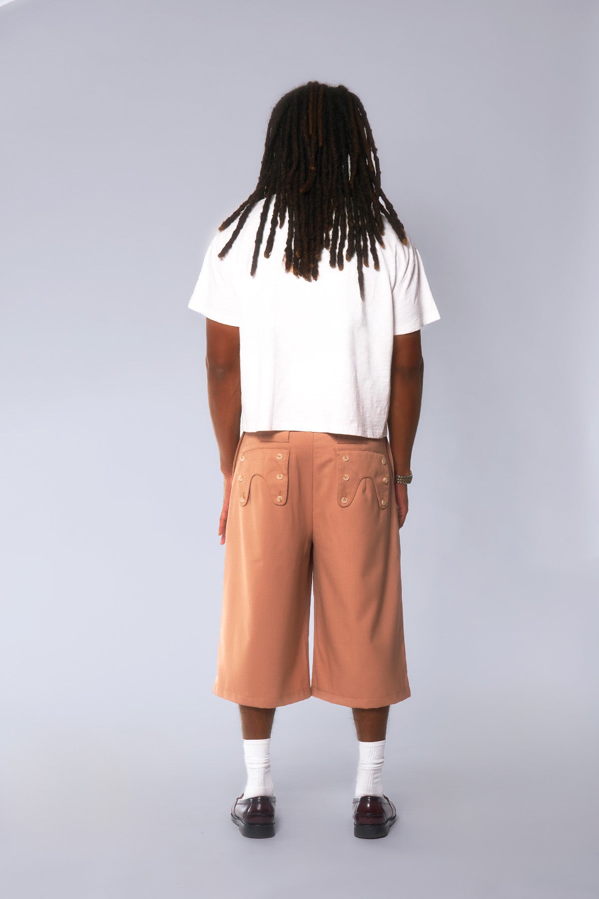 Western Arc Pleated Shorts