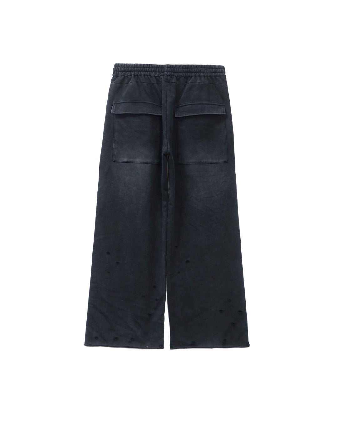 Vintage Black Sun Faded Distressed Sweat Pants