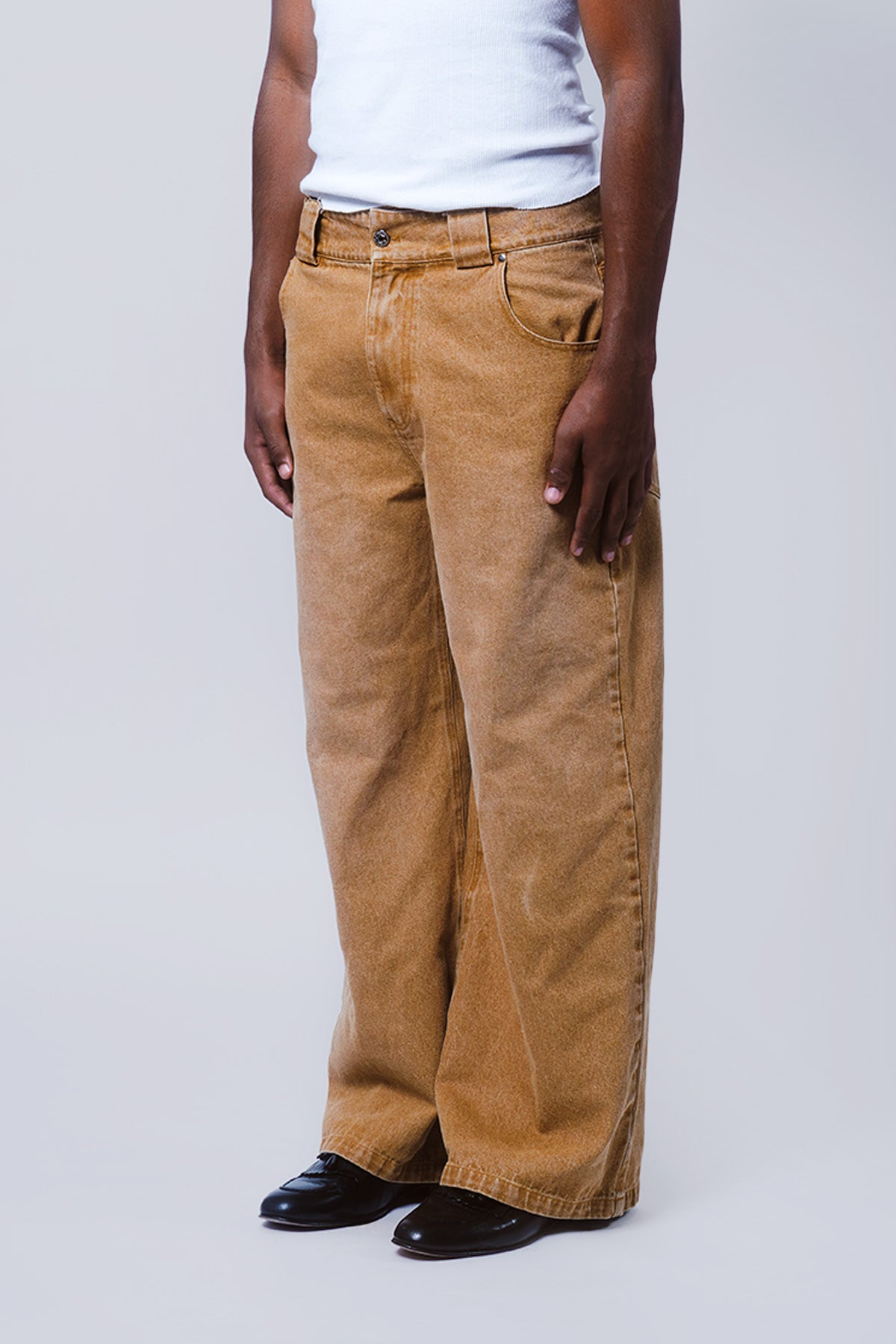 Khaki Denim Pants