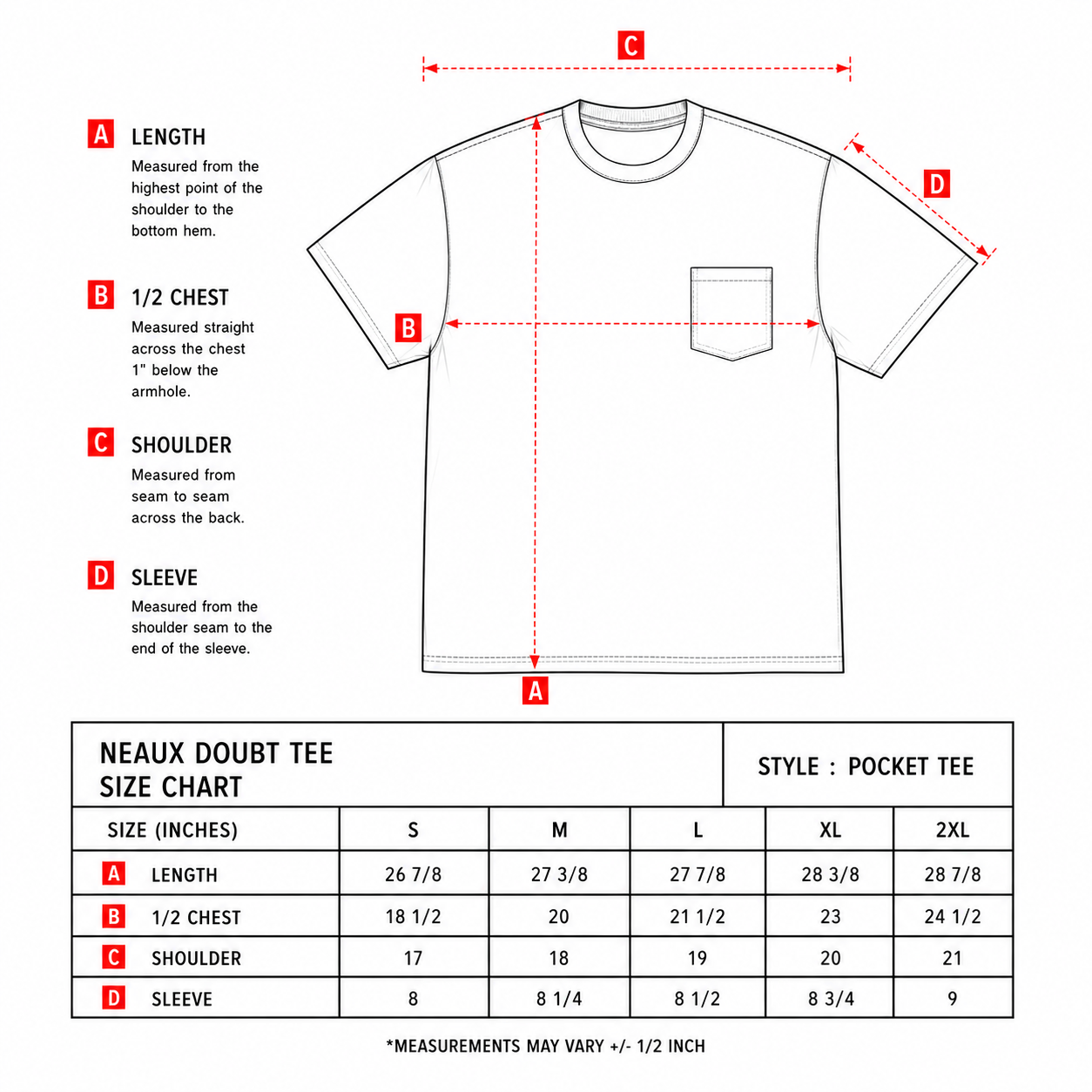 Bamboo "Pocket" Slub Tee Black