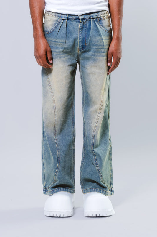 Sand Wash Denim Pants