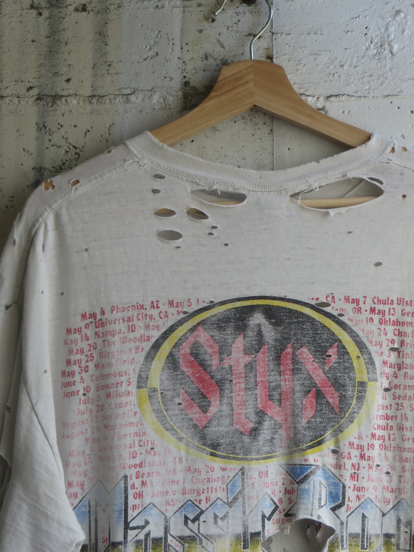 2000's Styx Trashed Tee