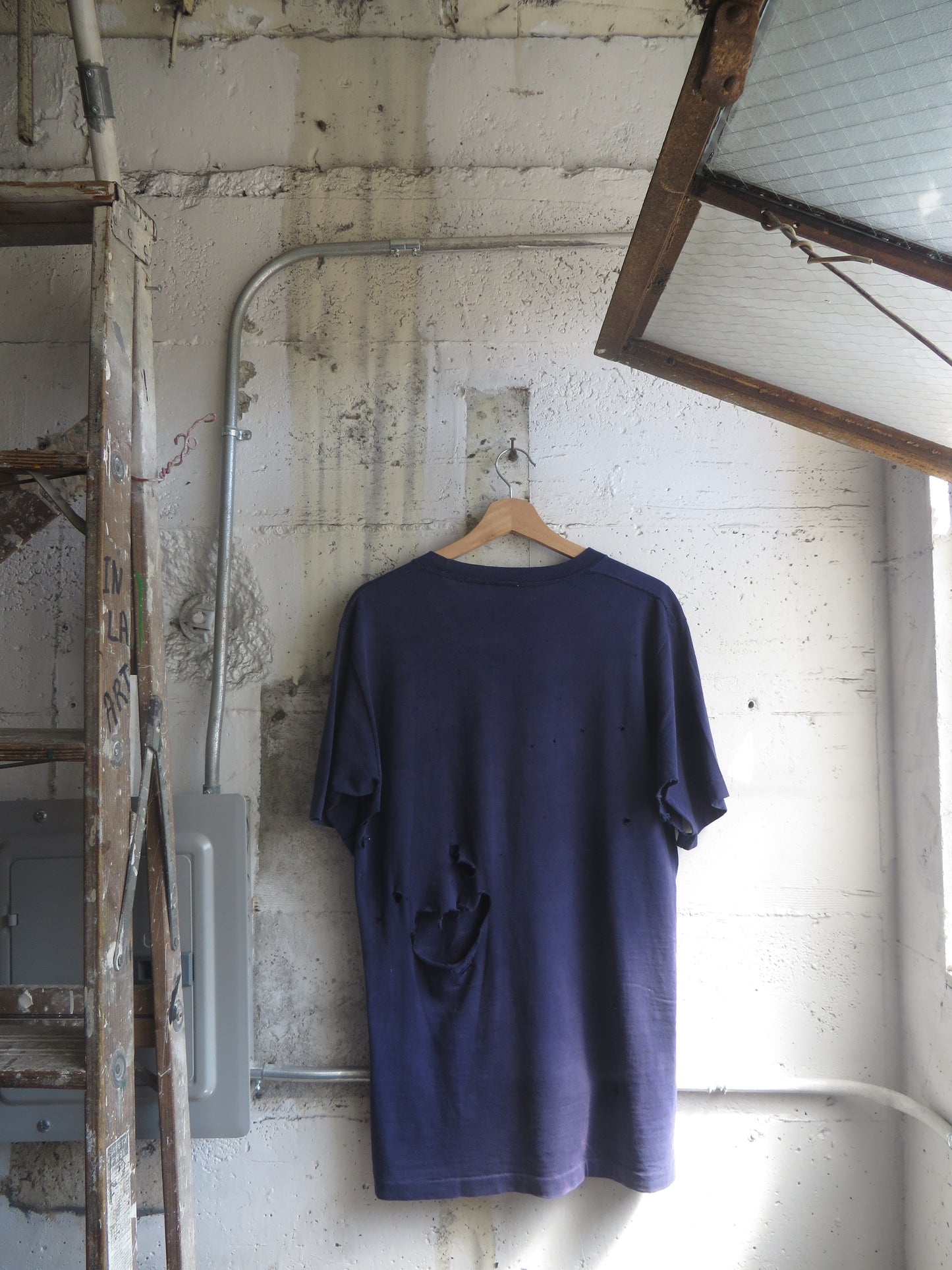Second Anniversary Trashed Single Stitch Tee