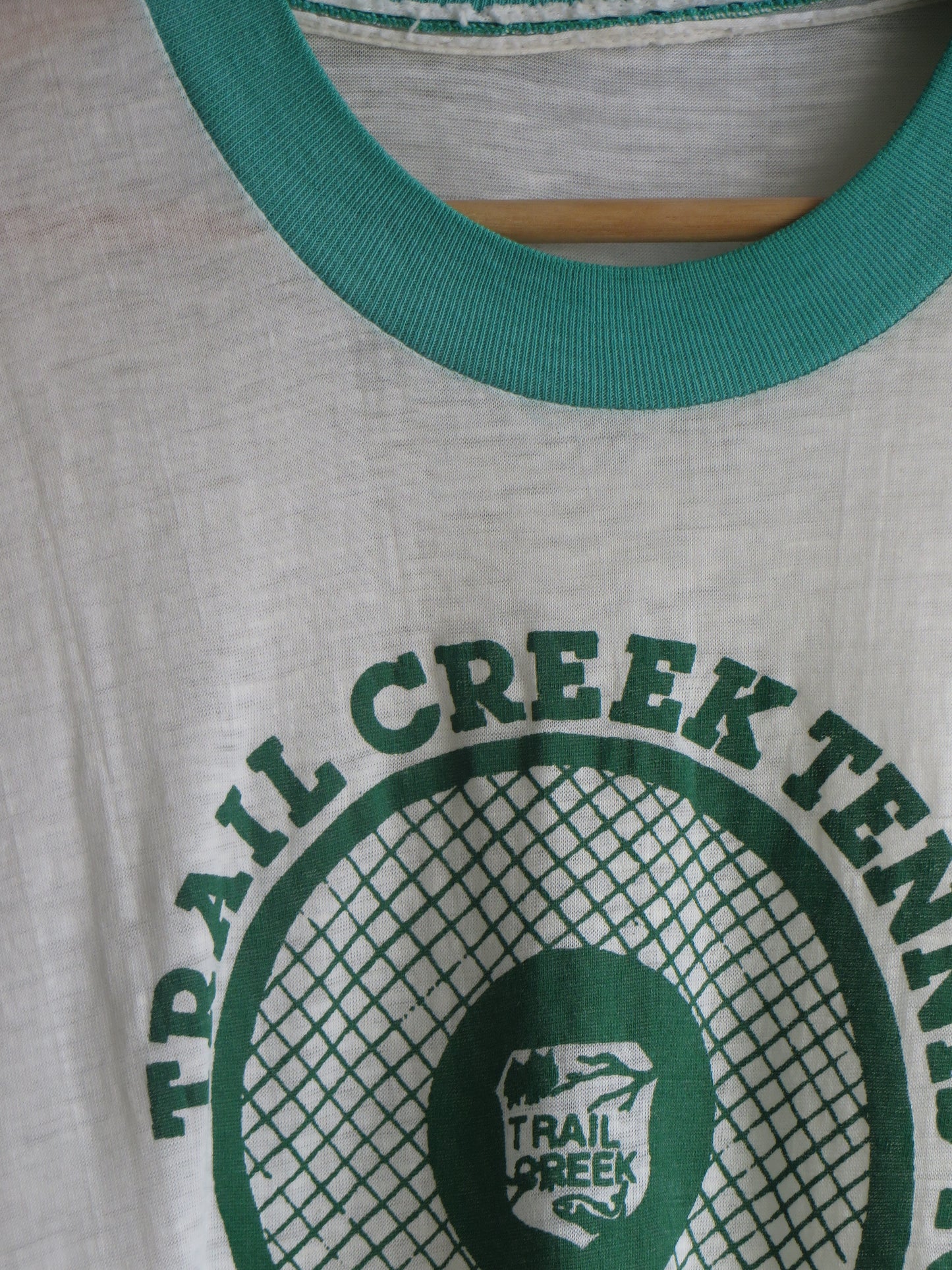 80's Trail Creek Tennis Single Stitch Ringer Tee