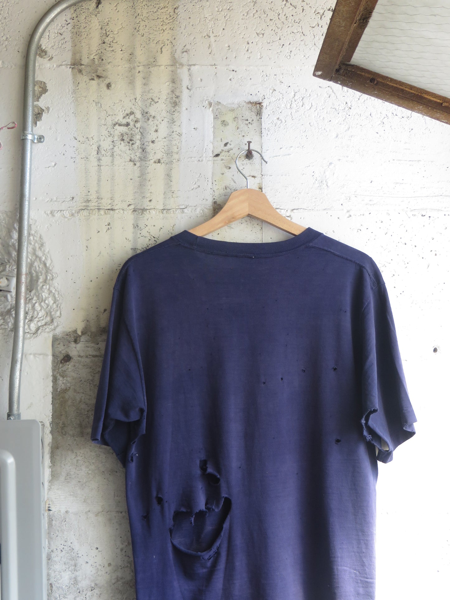 Second Anniversary Trashed Single Stitch Tee