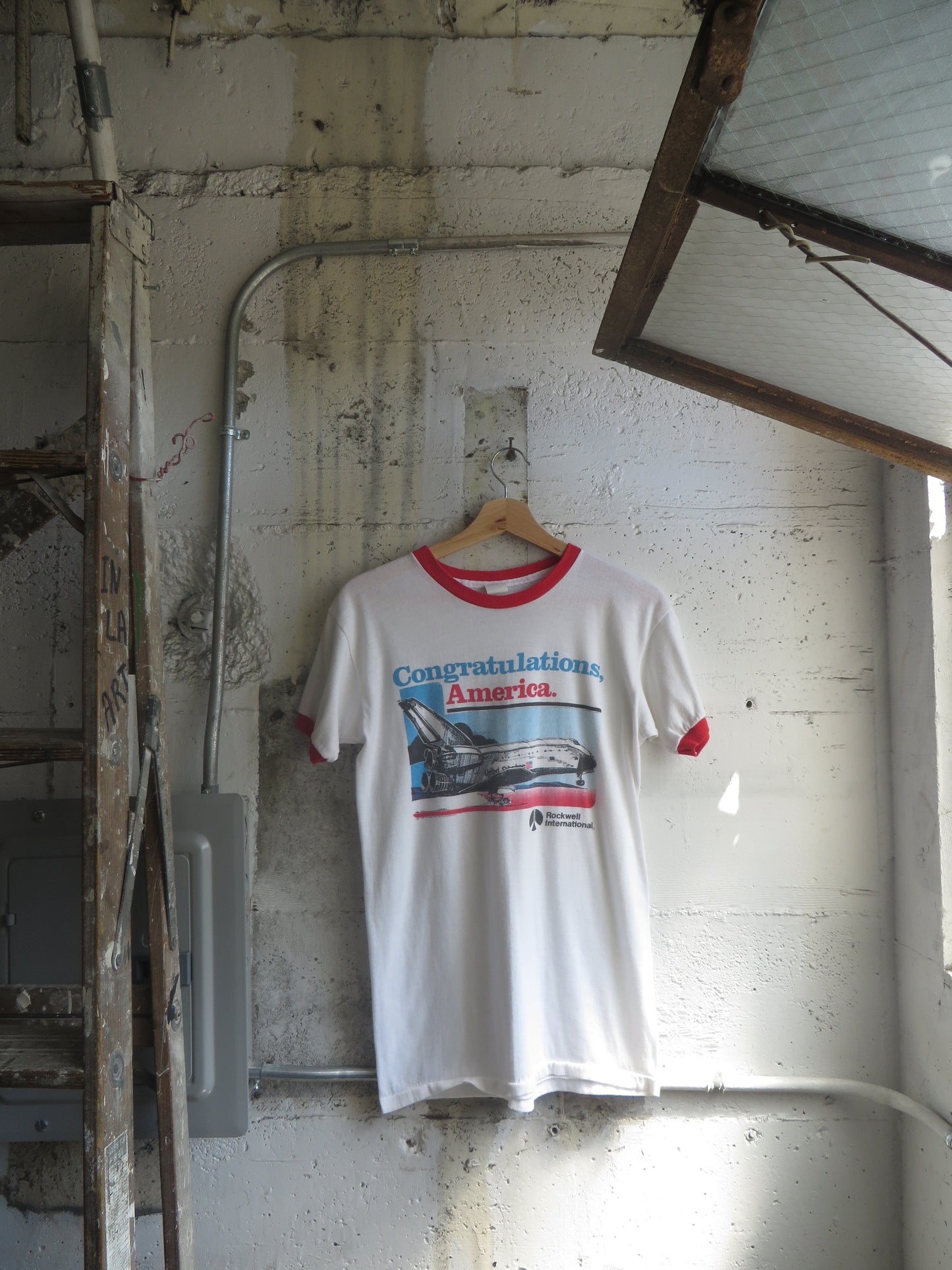 90's Congratulations America Single Stitch Ringer Tee