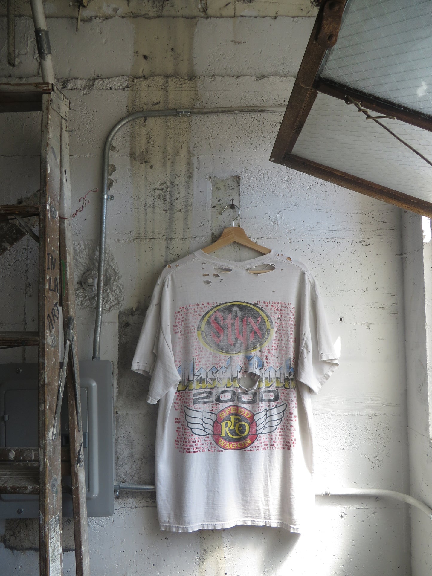 2000's Styx Trashed Tee