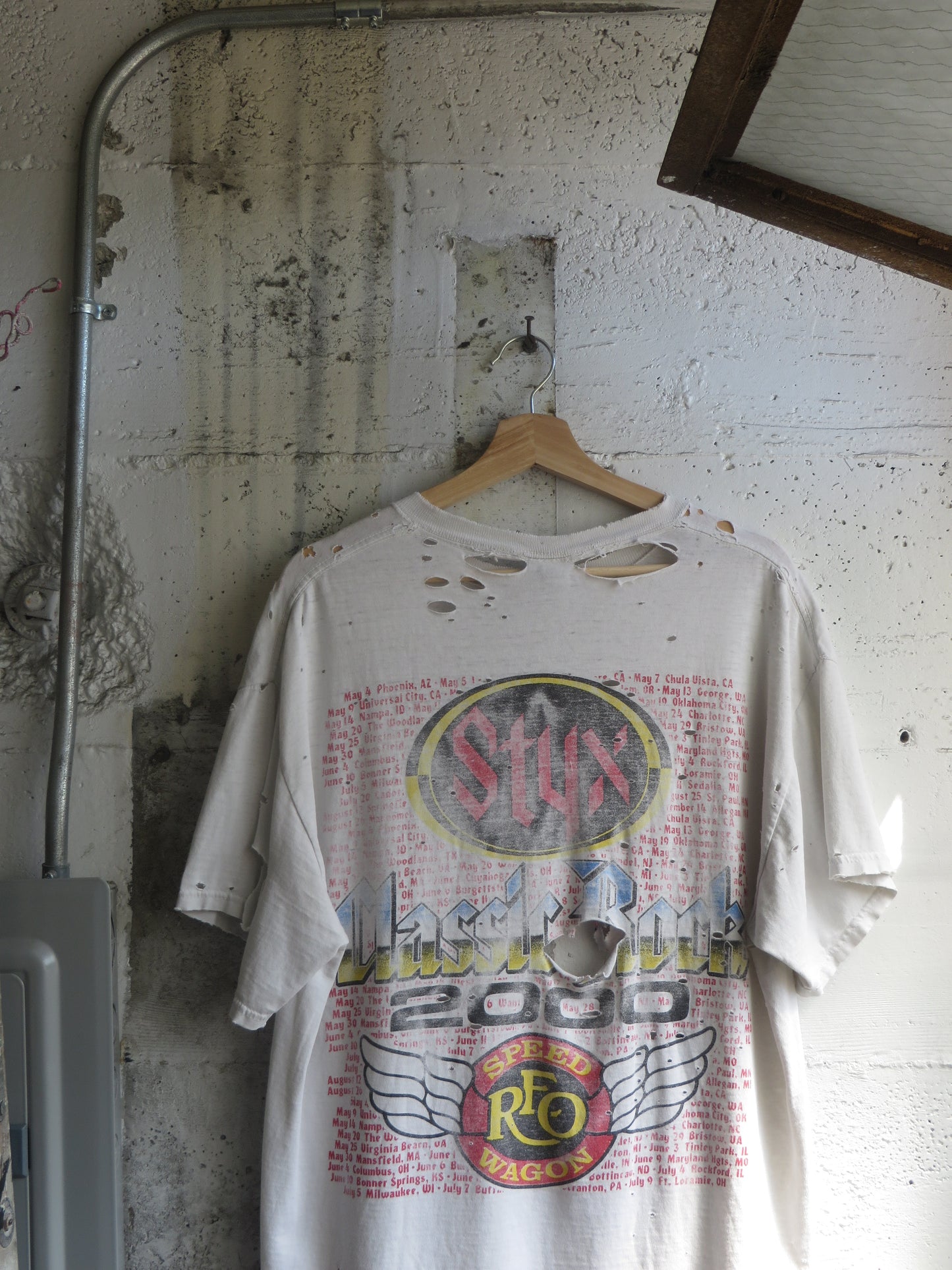 2000's Styx Trashed Tee