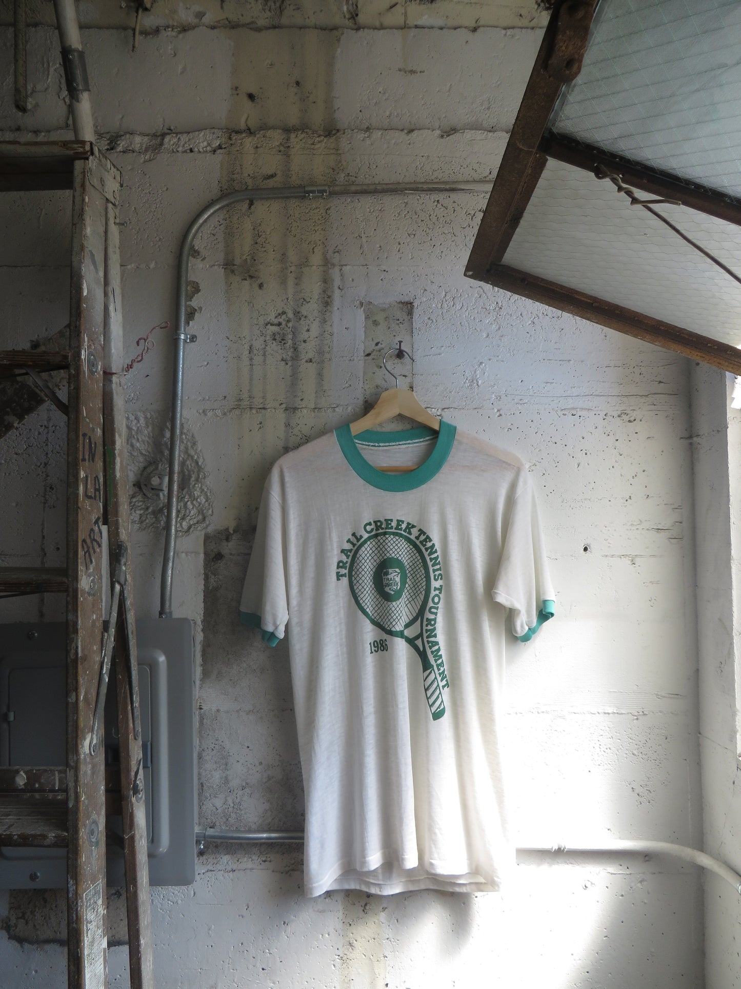 80's Trail Creek Tennis Single Stitch Ringer Tee