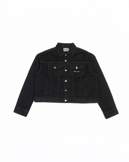 Raw Japanese Denim Jacket Black V1