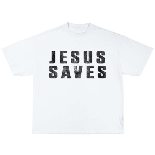 Jesus Saves "White" Tee