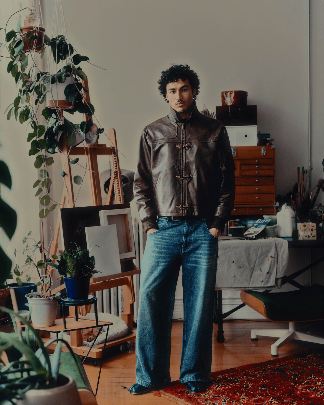 Blue Wash "Indigo Dyed" Denim Pants