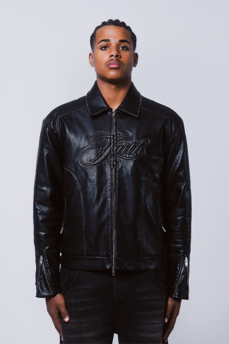 archive leather jacket darkwear v系 平成 y2 Archive レザージャケットV系 darkwear 平成 y2k お兄系 - メルカリ