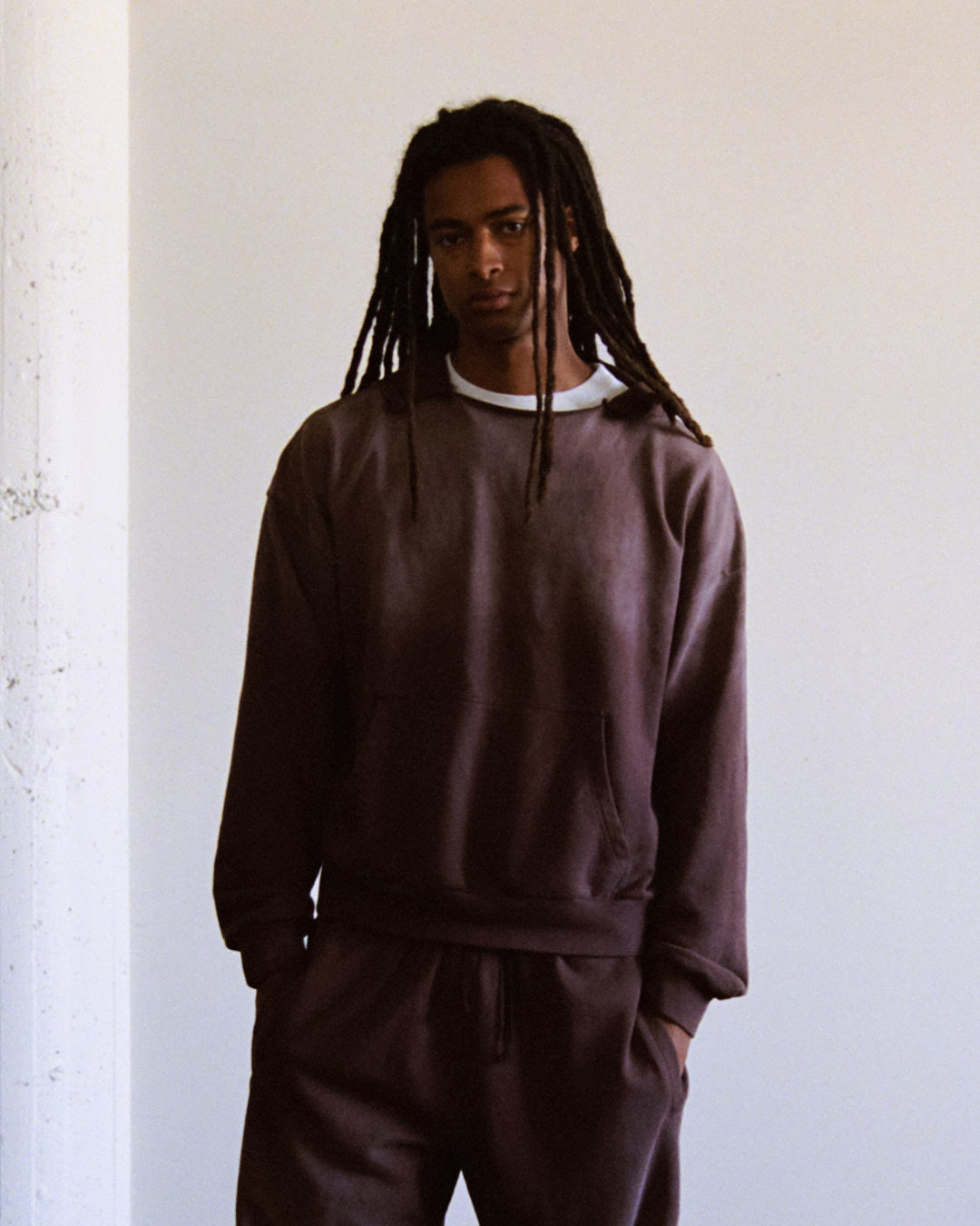 Brown Sun Faded Hoodie