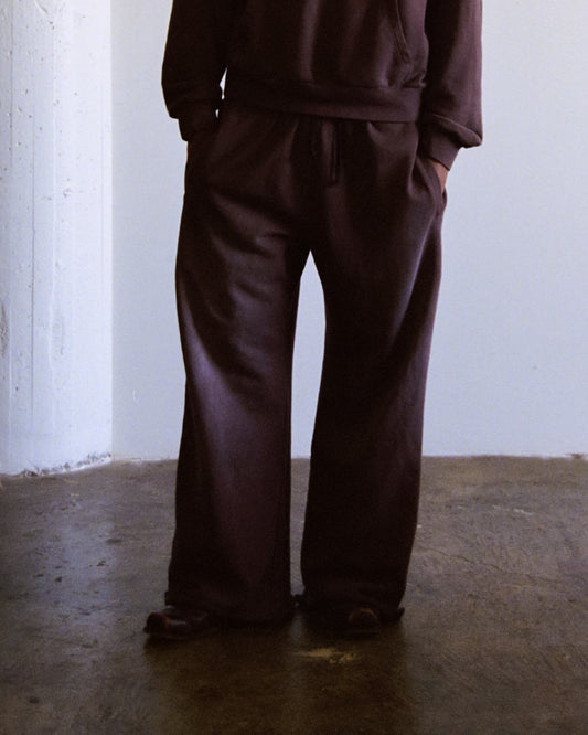 Brown Sun Faded Sweat Pants
