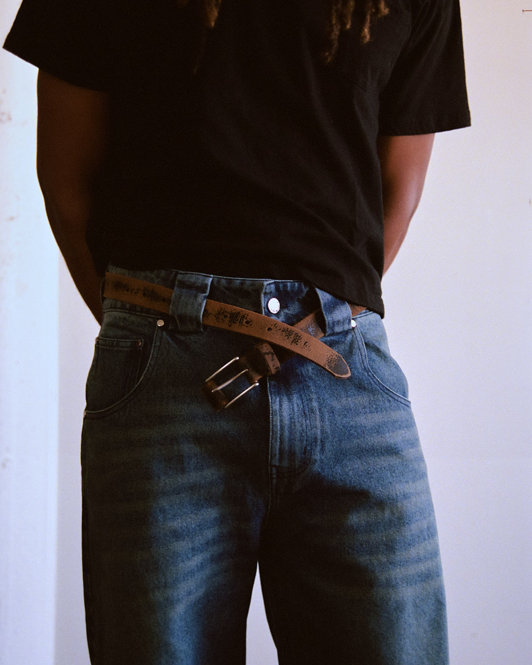 Blue Wash "Indigo Dyed" Denim Pants