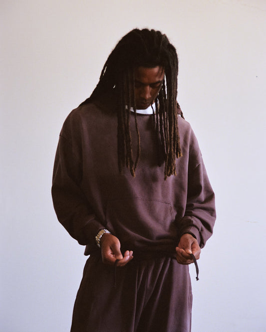 Brown Sun Faded Hoodie
