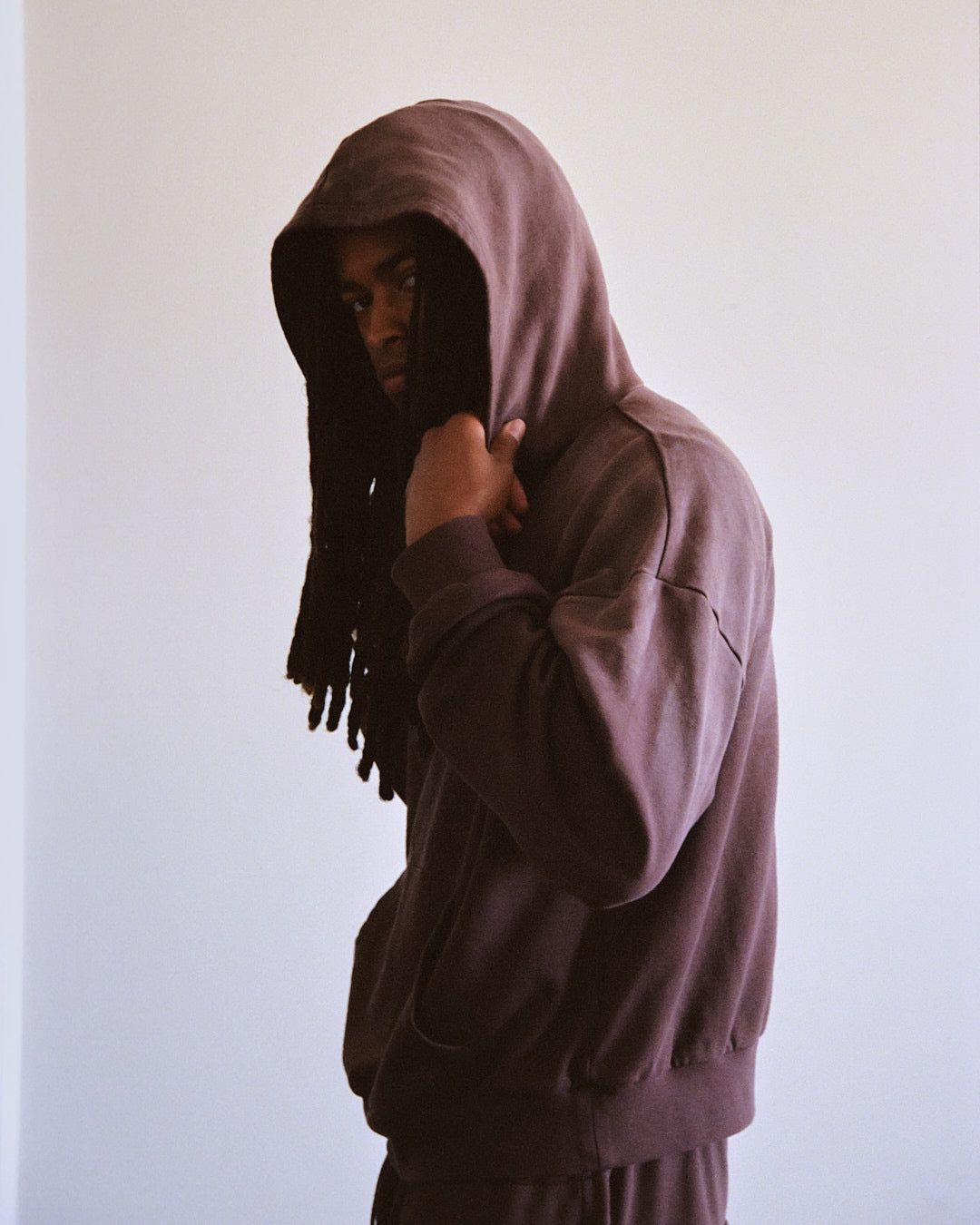 Brown Sun Faded Hoodie