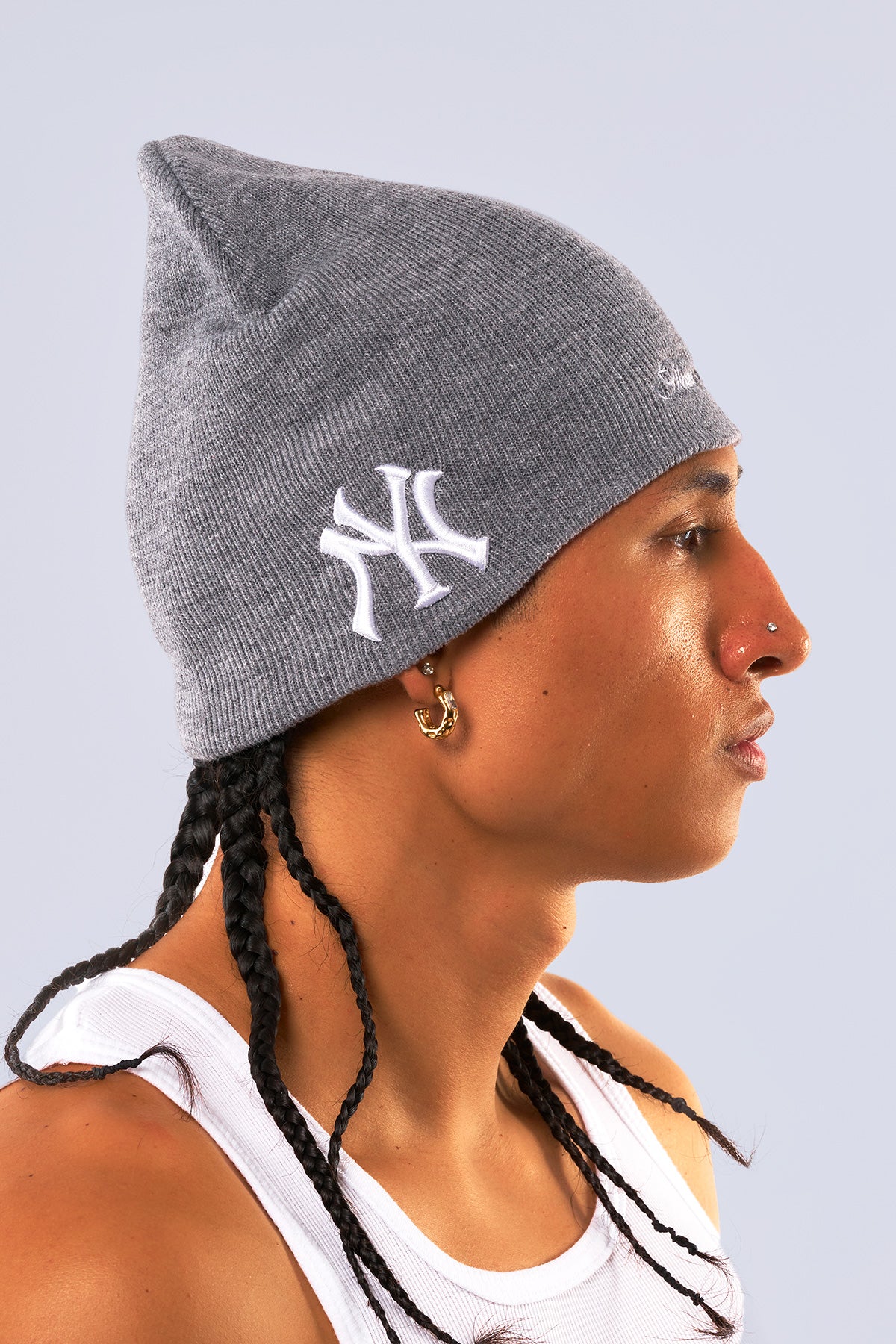 NY Yankees Short Beanie 