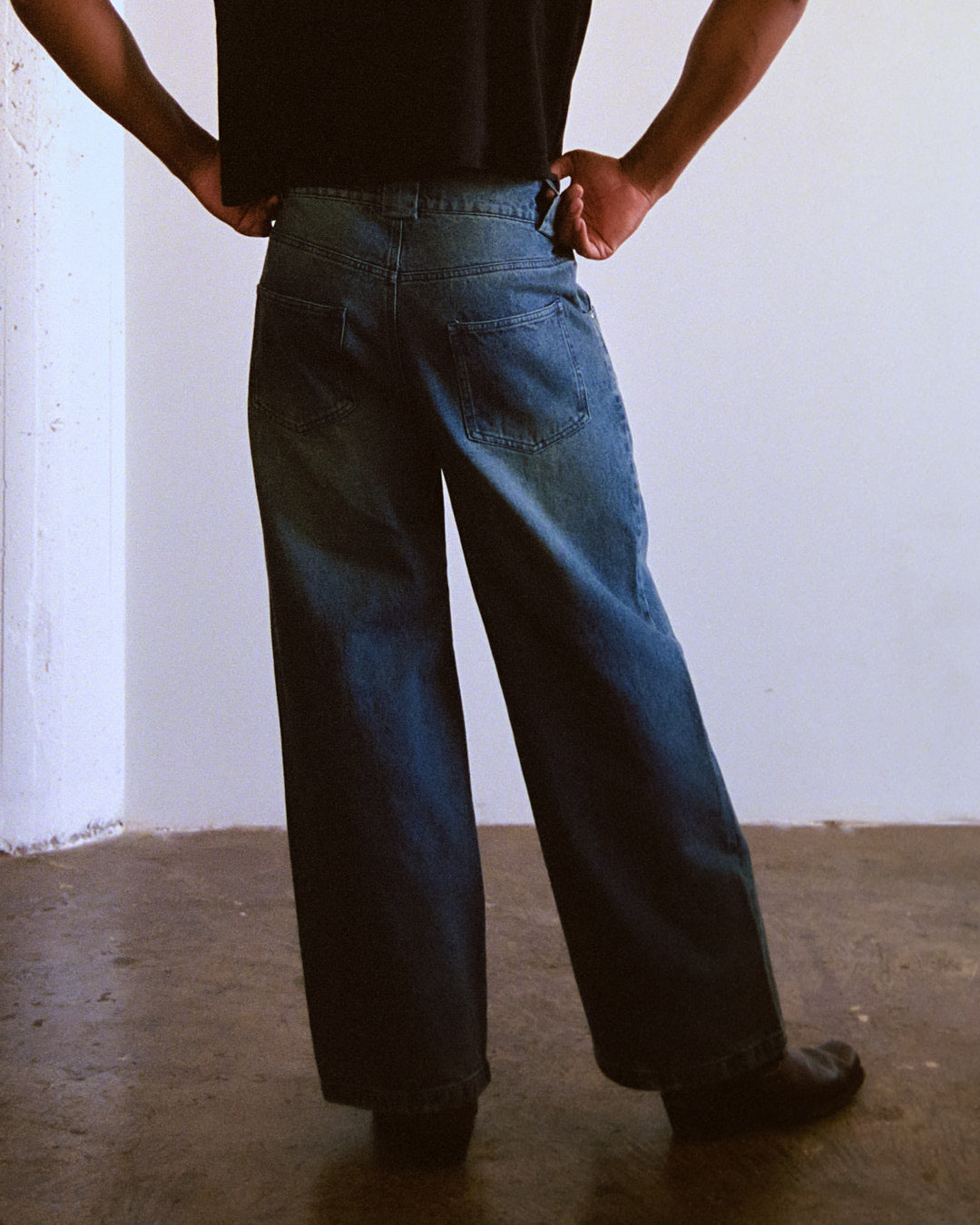Blue Wash "Indigo Dyed" Denim Pants