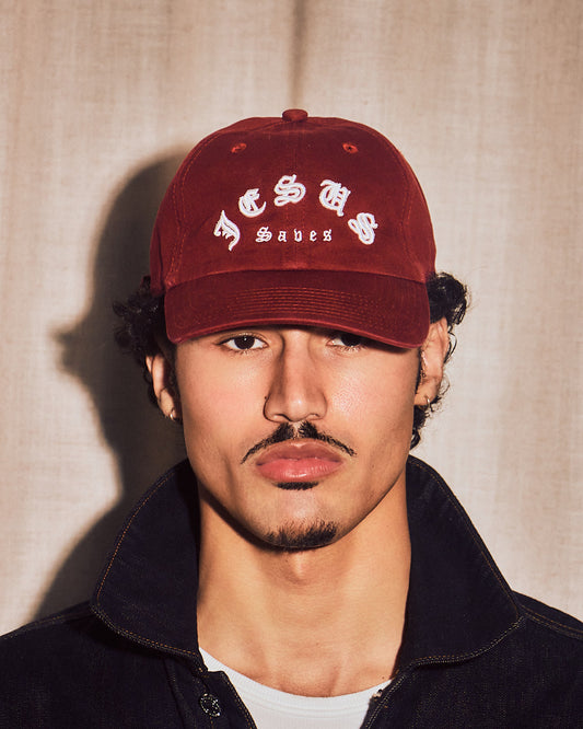 Jesus Saves Burgundy Dad Hat