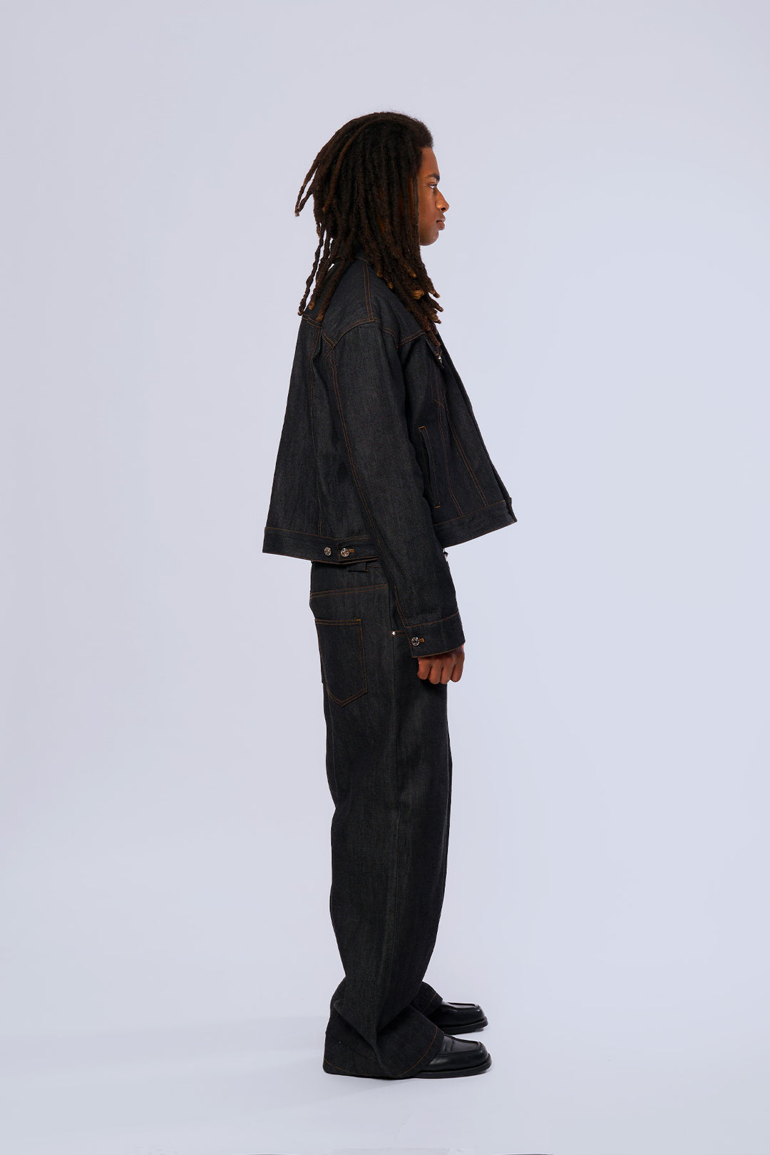 Raw Japanese Denim Jacket Black V1 – Neaux Doubt