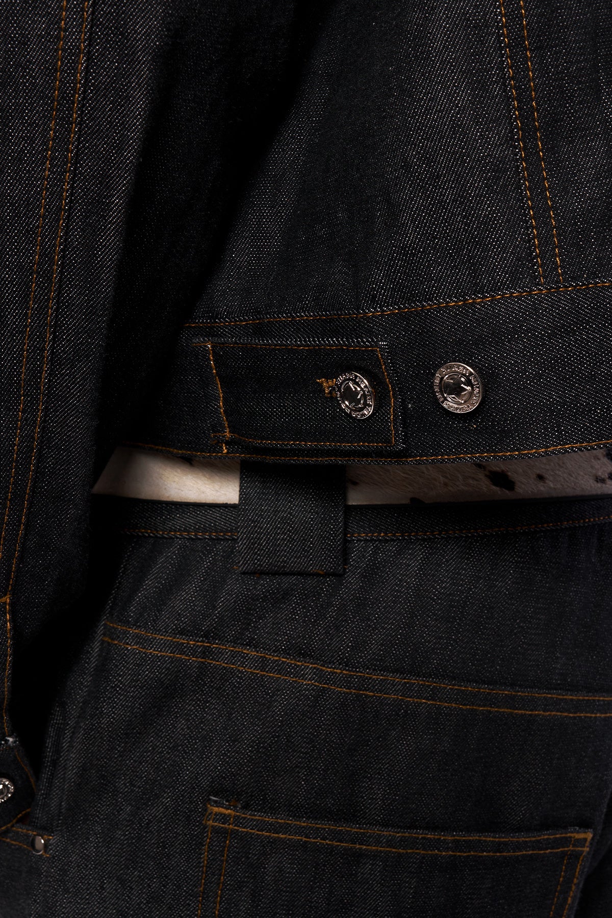 Raw Japanese Denim Jacket Black V1
