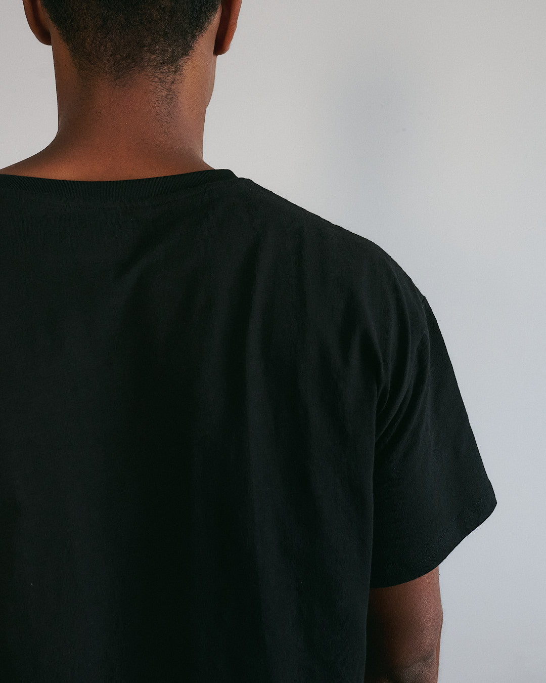 Bamboo "Pocket" Slub Tee Black