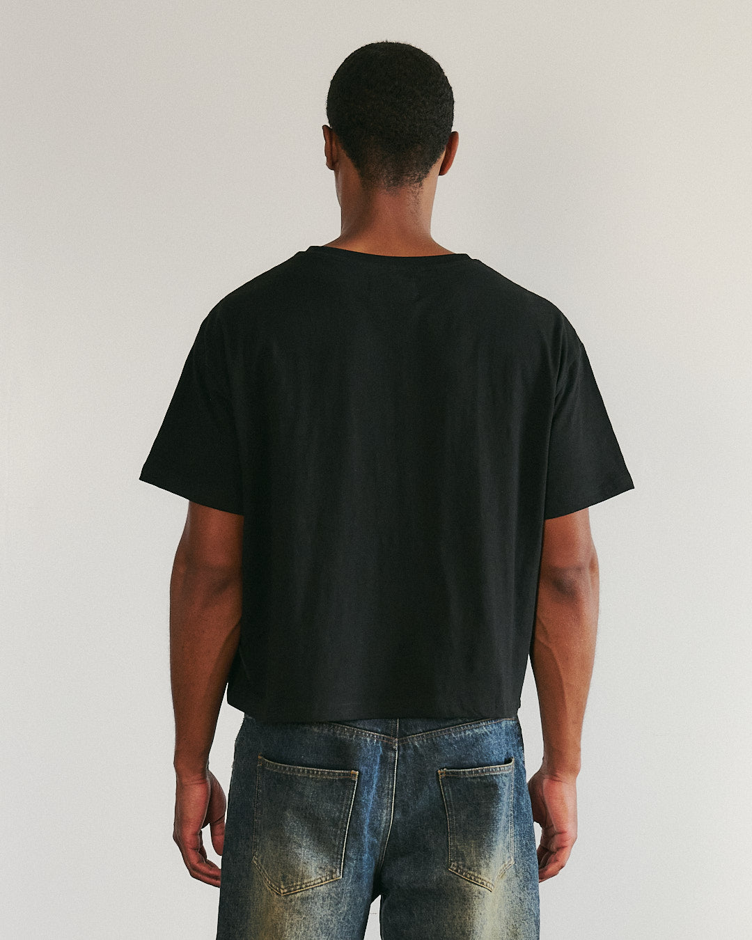 Bamboo "Pocket" Slub Tee Black