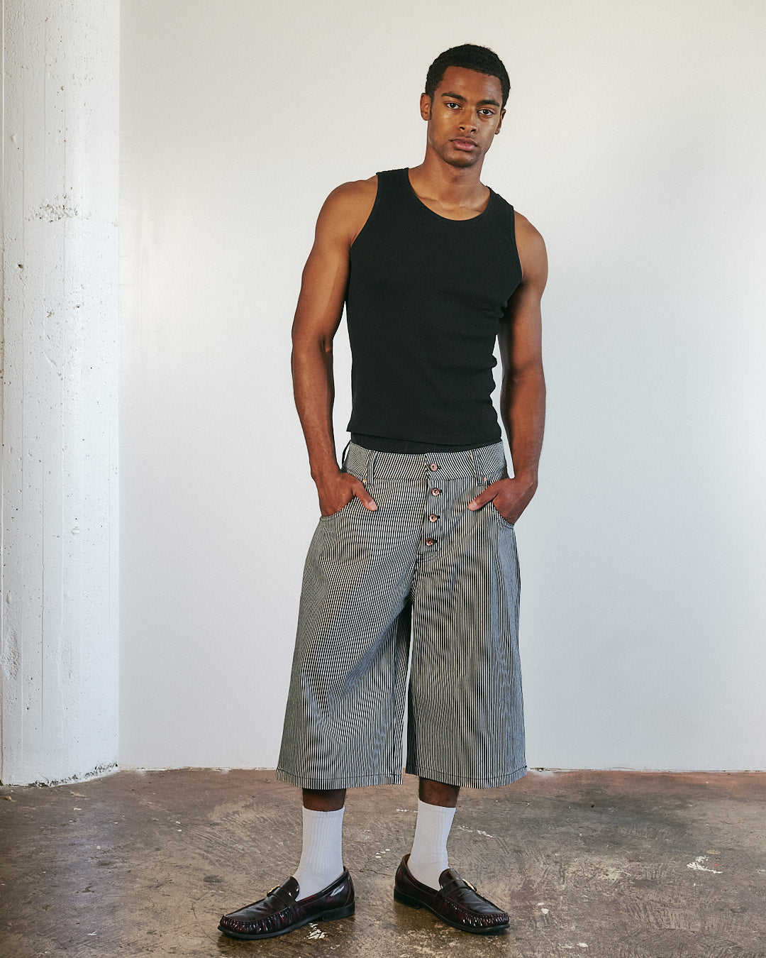 Hickory "Carpenter" Denim Shorts