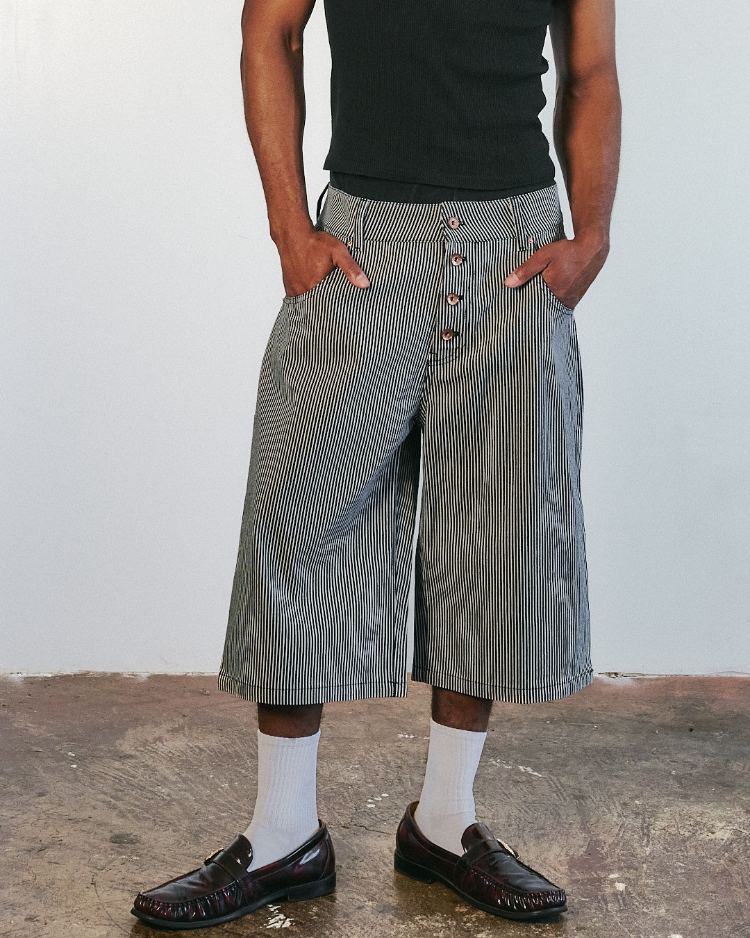 Hickory "Carpenter" Denim Shorts