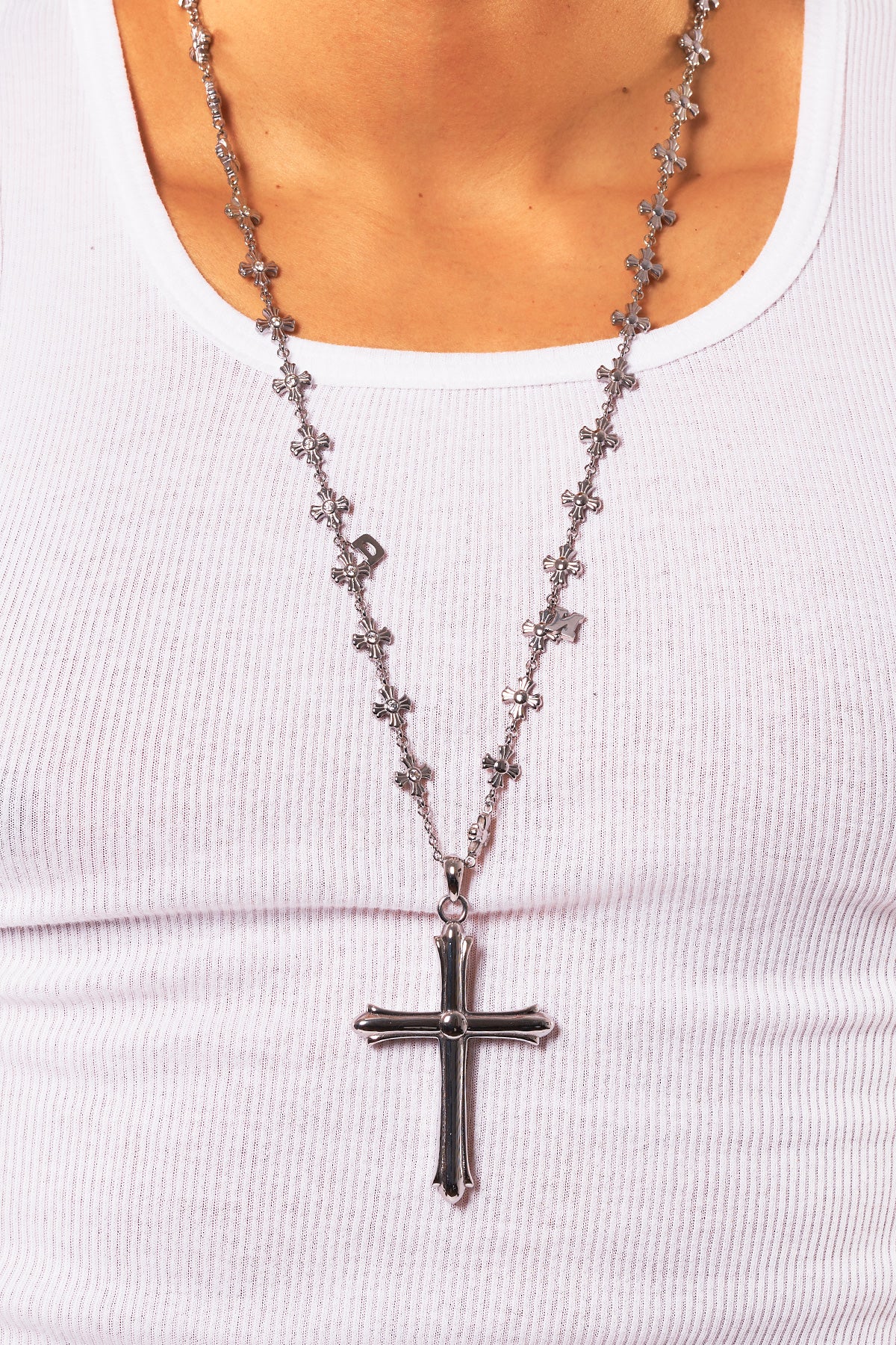 Neaux Doubt "Take up your Cross" Necklace Silver