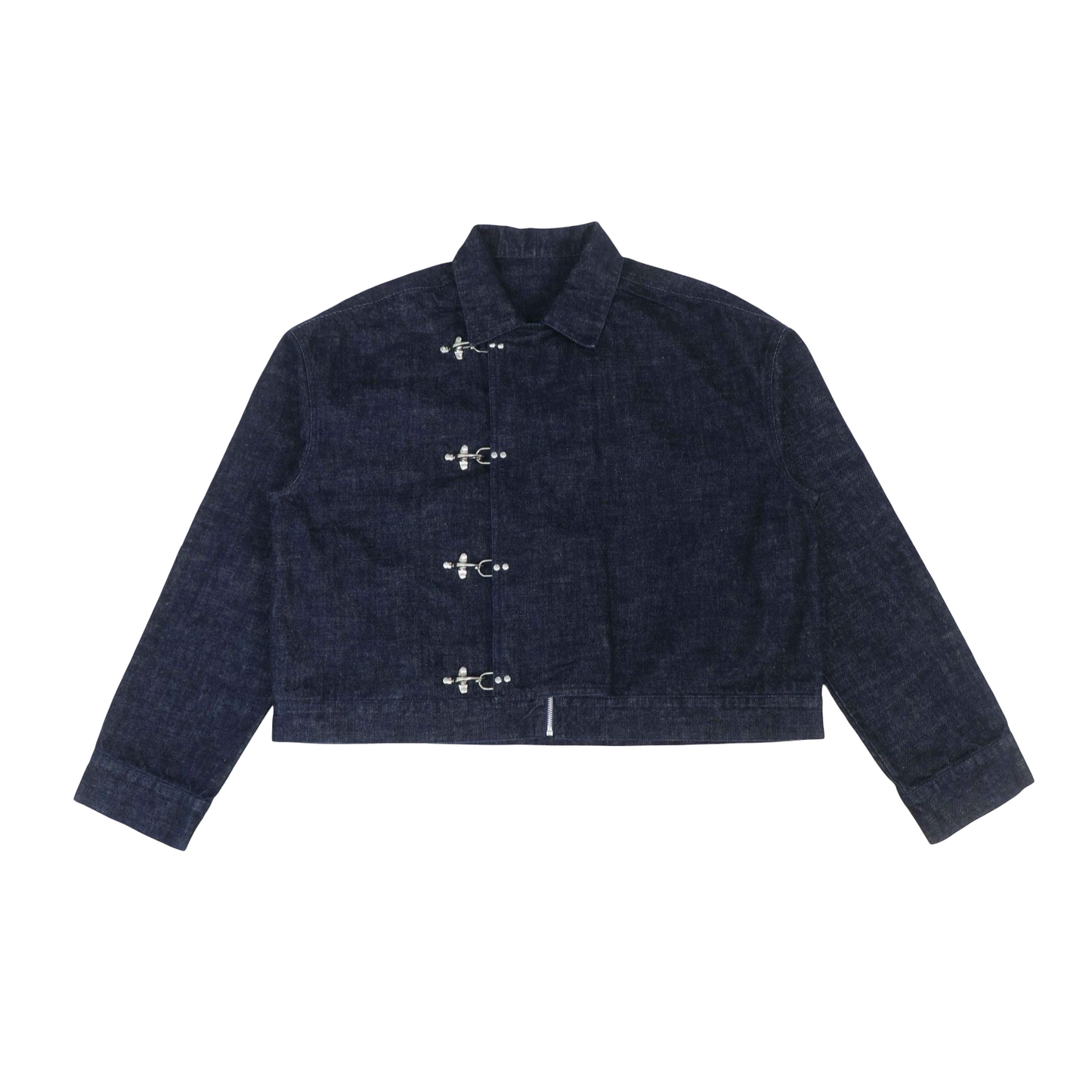 Raw Selvedge Japanese Fireman Clasp Denim Jacket Indigo V3