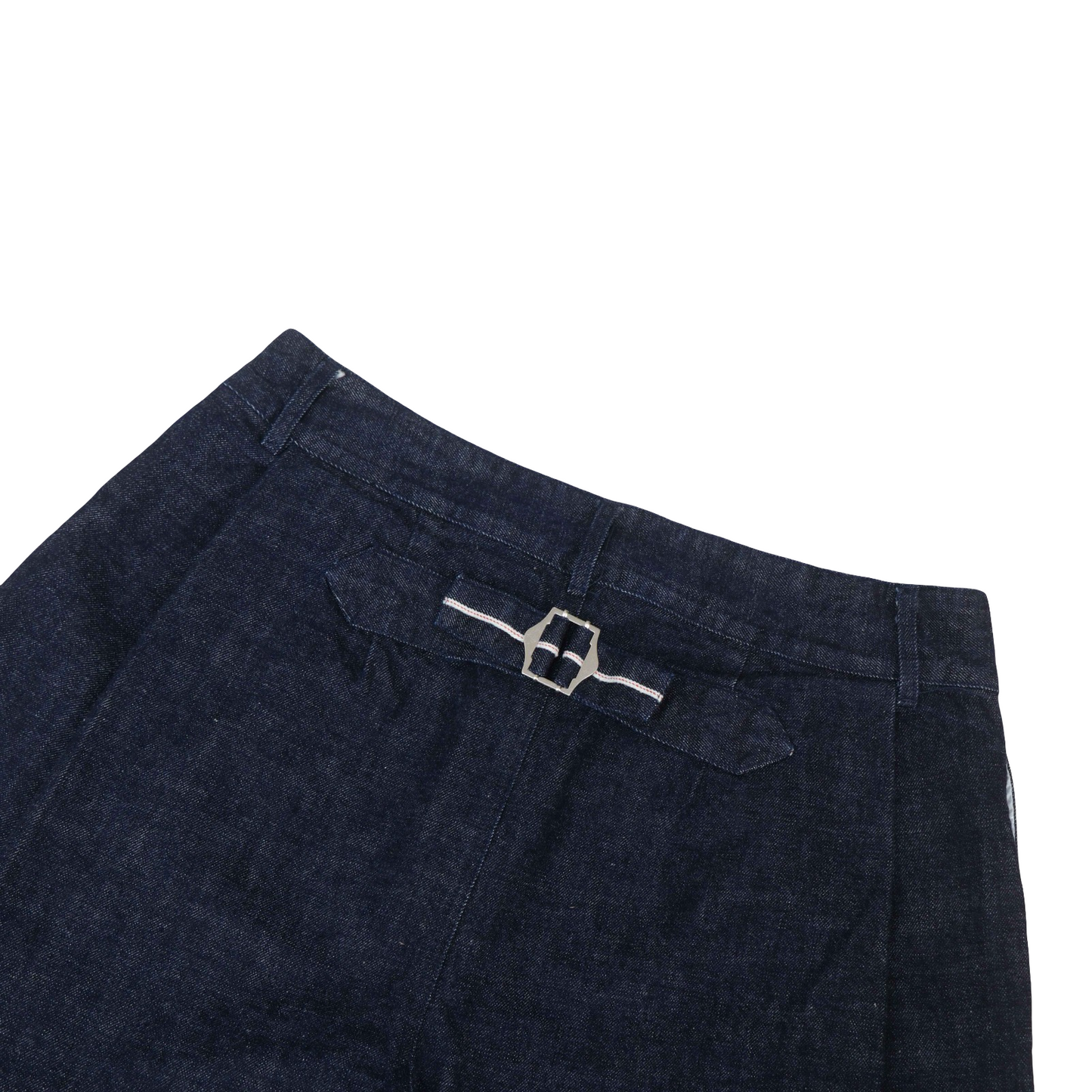 Pleated Raw Selvedge Japanese Denim Pants Indigo V3