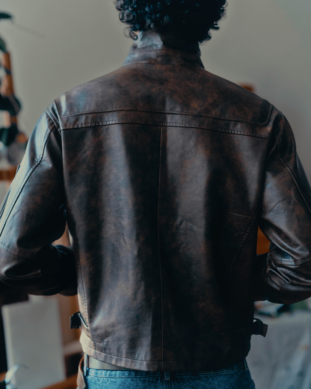 【BROWN】Fireman clasp blouson V1 Brown Fireman Clasp Leather Jacket – Neaux Doubt